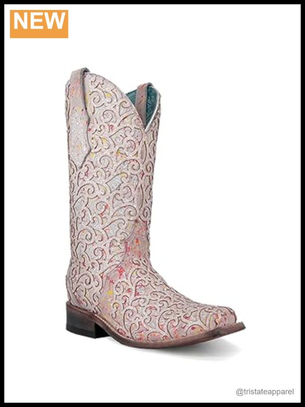 Corral Women's Mid-Calf Western Boots, Square Toe, Cowboy Heel, Pull-On, Leather